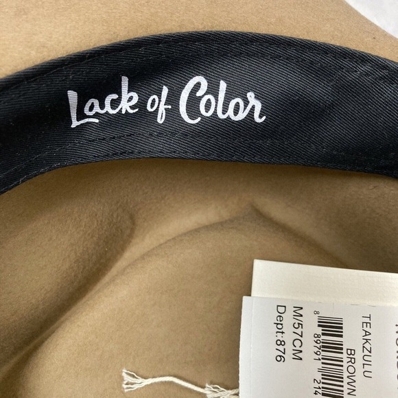 Lack of Color Fedora Womens Size M 57cm Teak Zula Brown Australian Wool‎ Western - Picture 6 of 9